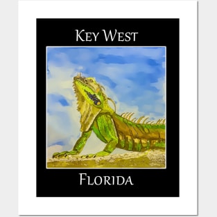 Key West Florida Iguana - WelshDesigns Posters and Art